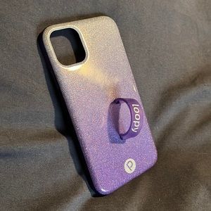 Loopy Case Purple Sparkle Ombre iPhone 11